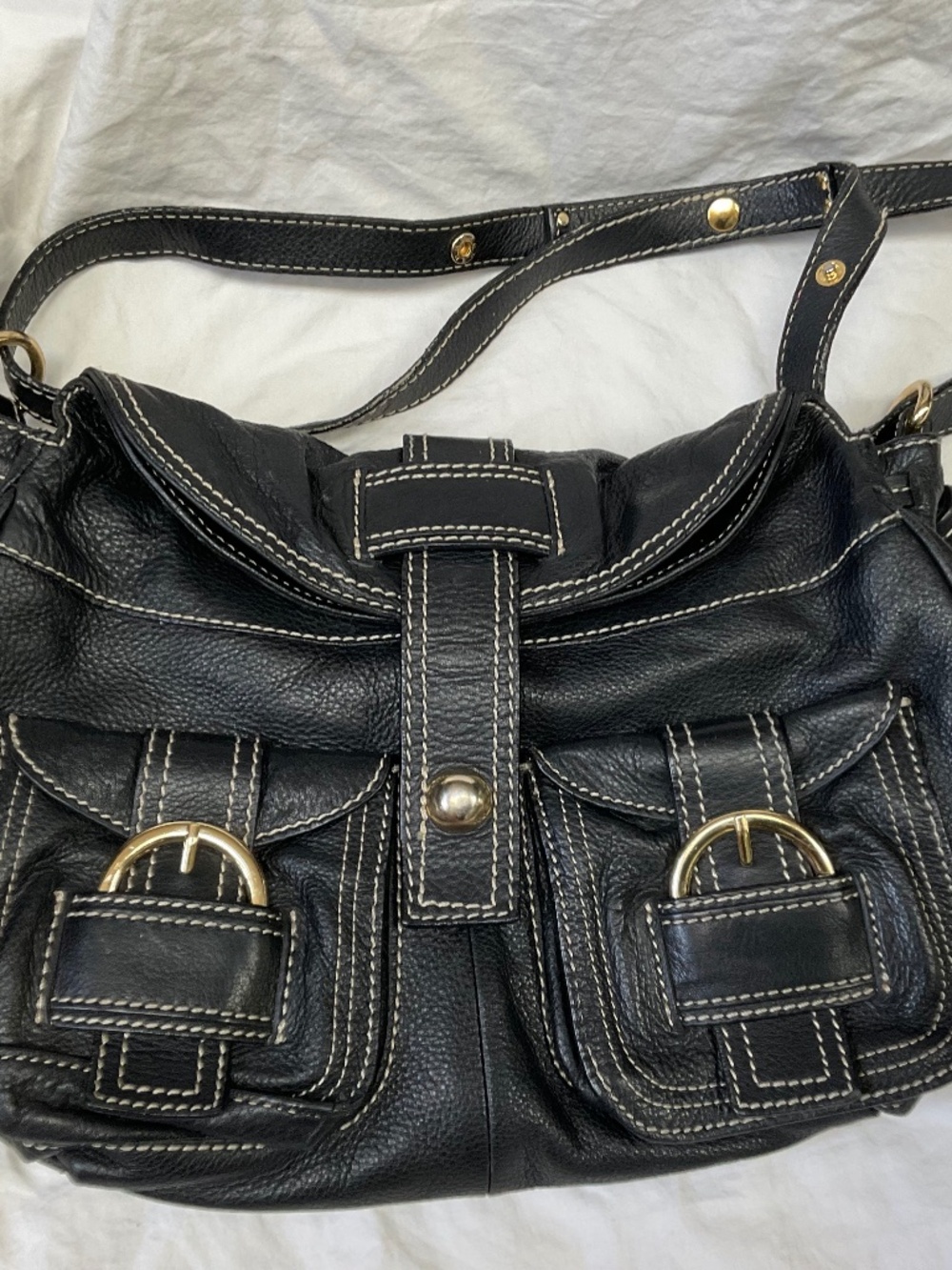 Barr & Barr New York Leather Hobo Shoulder Bag